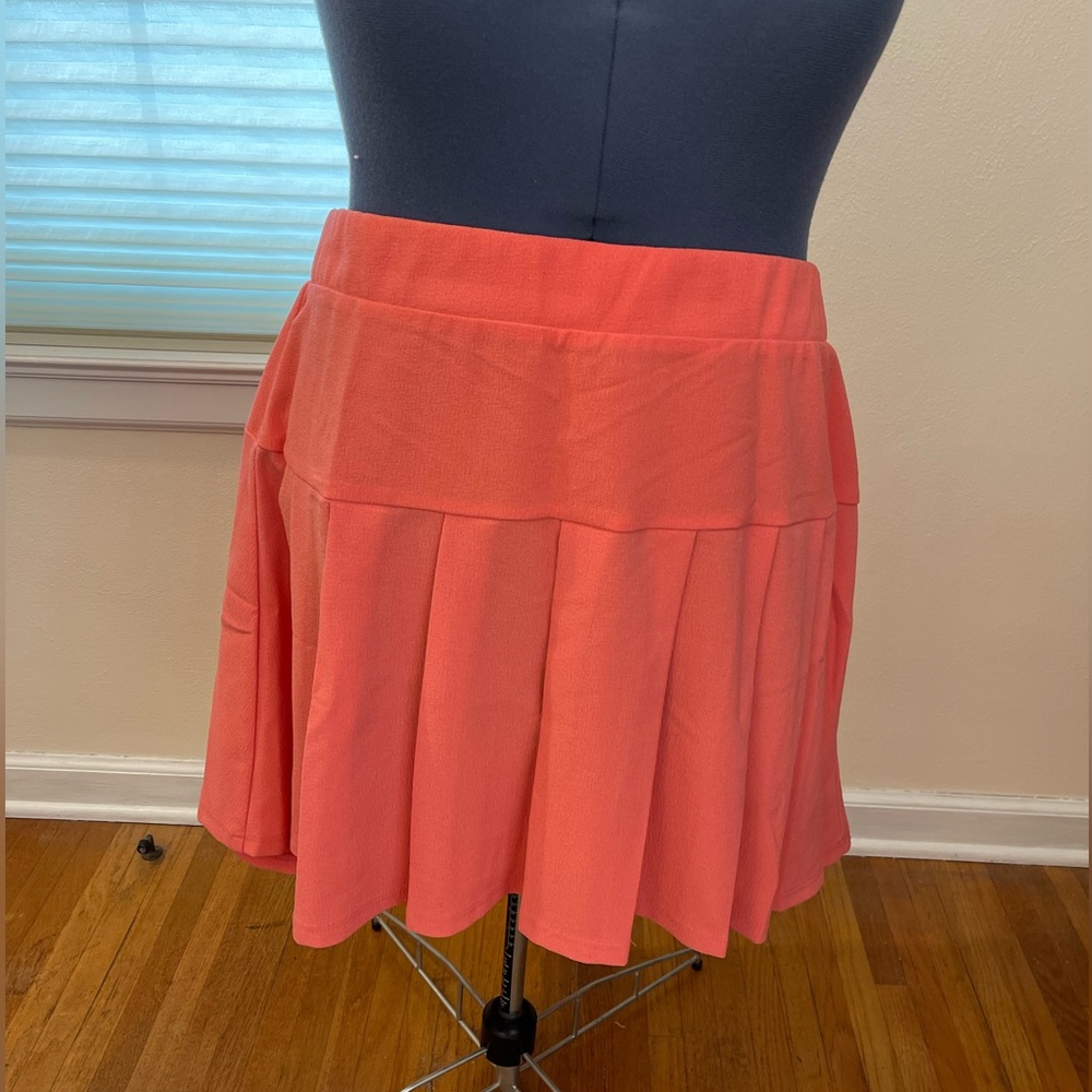 Torrid Size 18 Tangerine High/Low Mini Skater Skirt